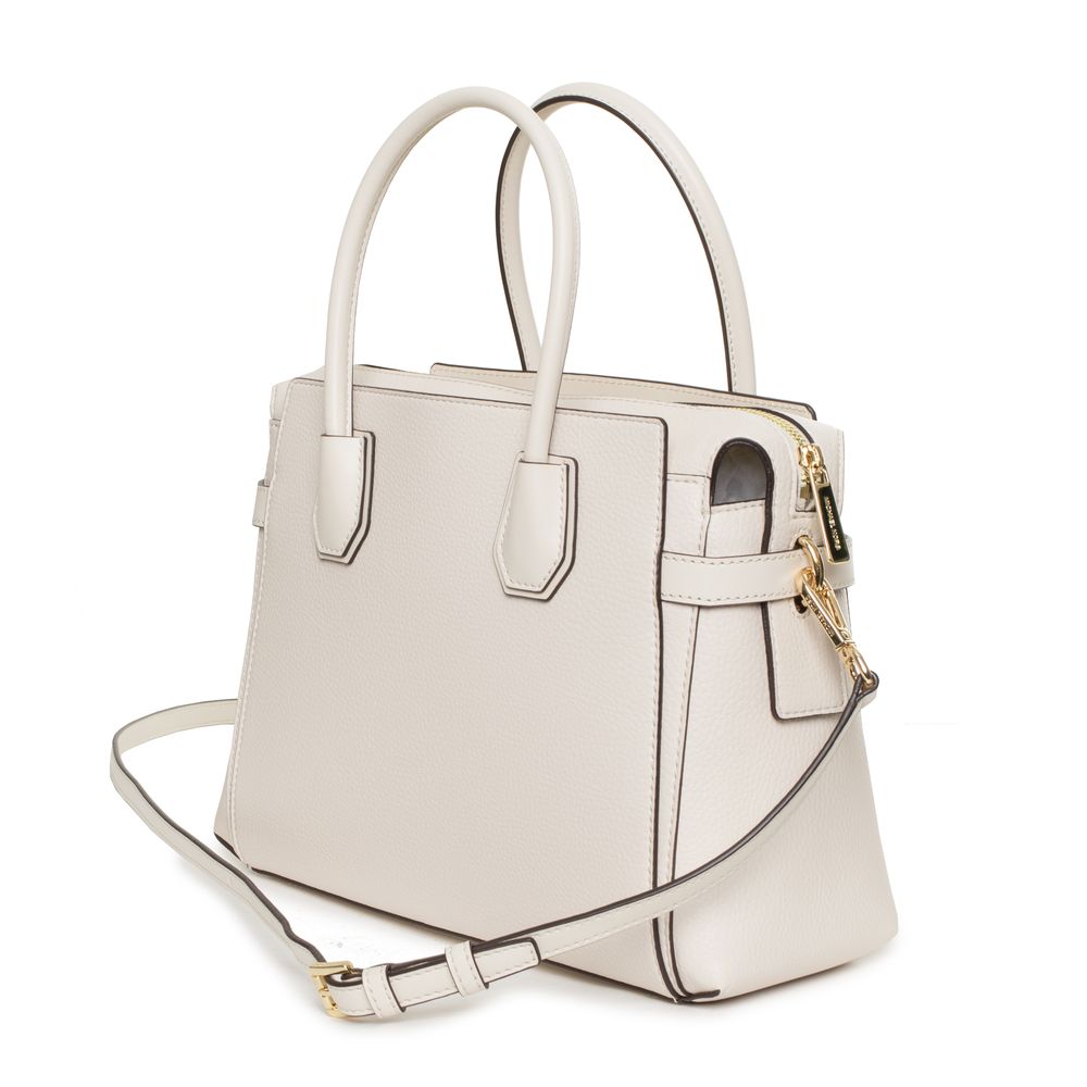 Sac à main en cuir beige Michael Kors