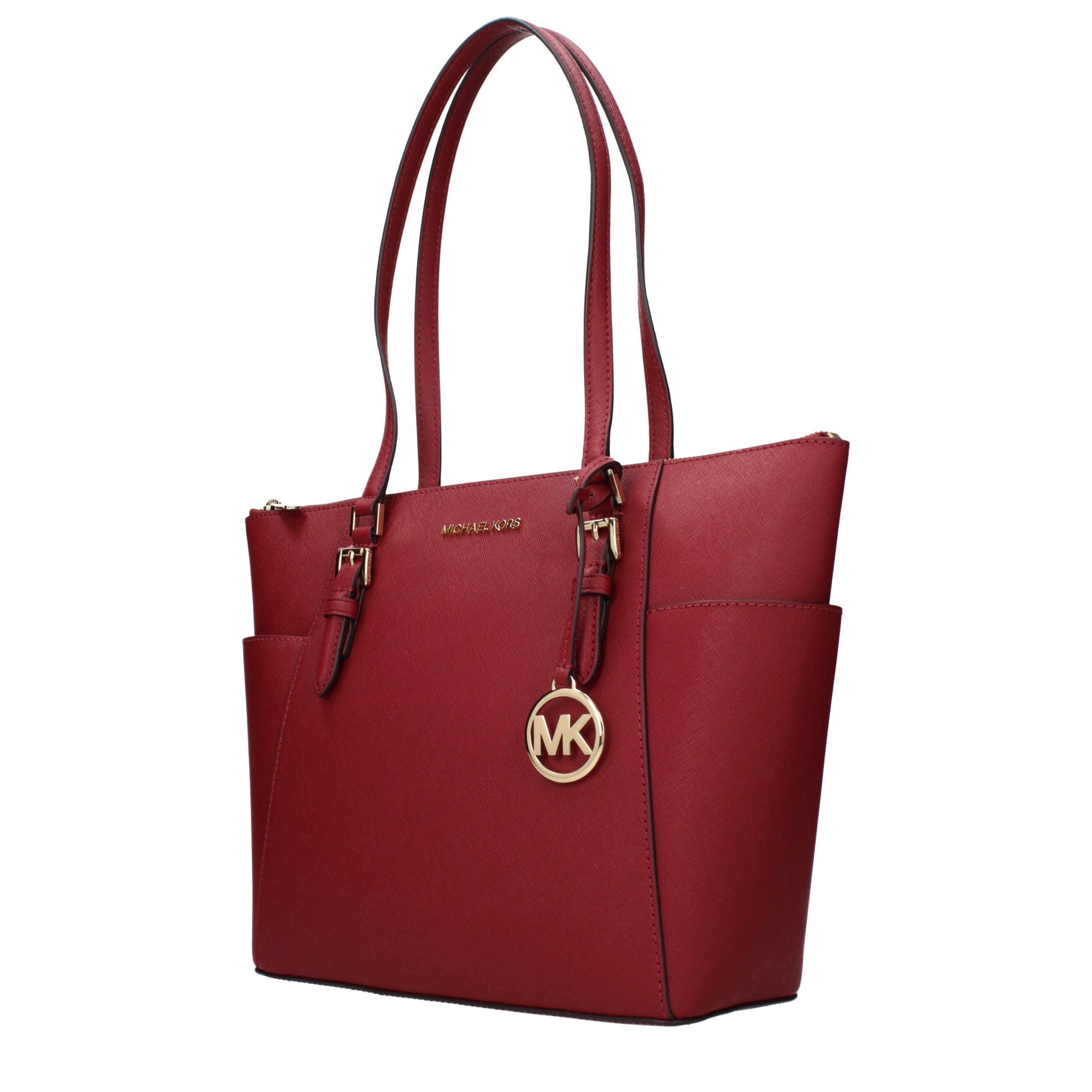Sac à main en cuir rouge Michael Kors