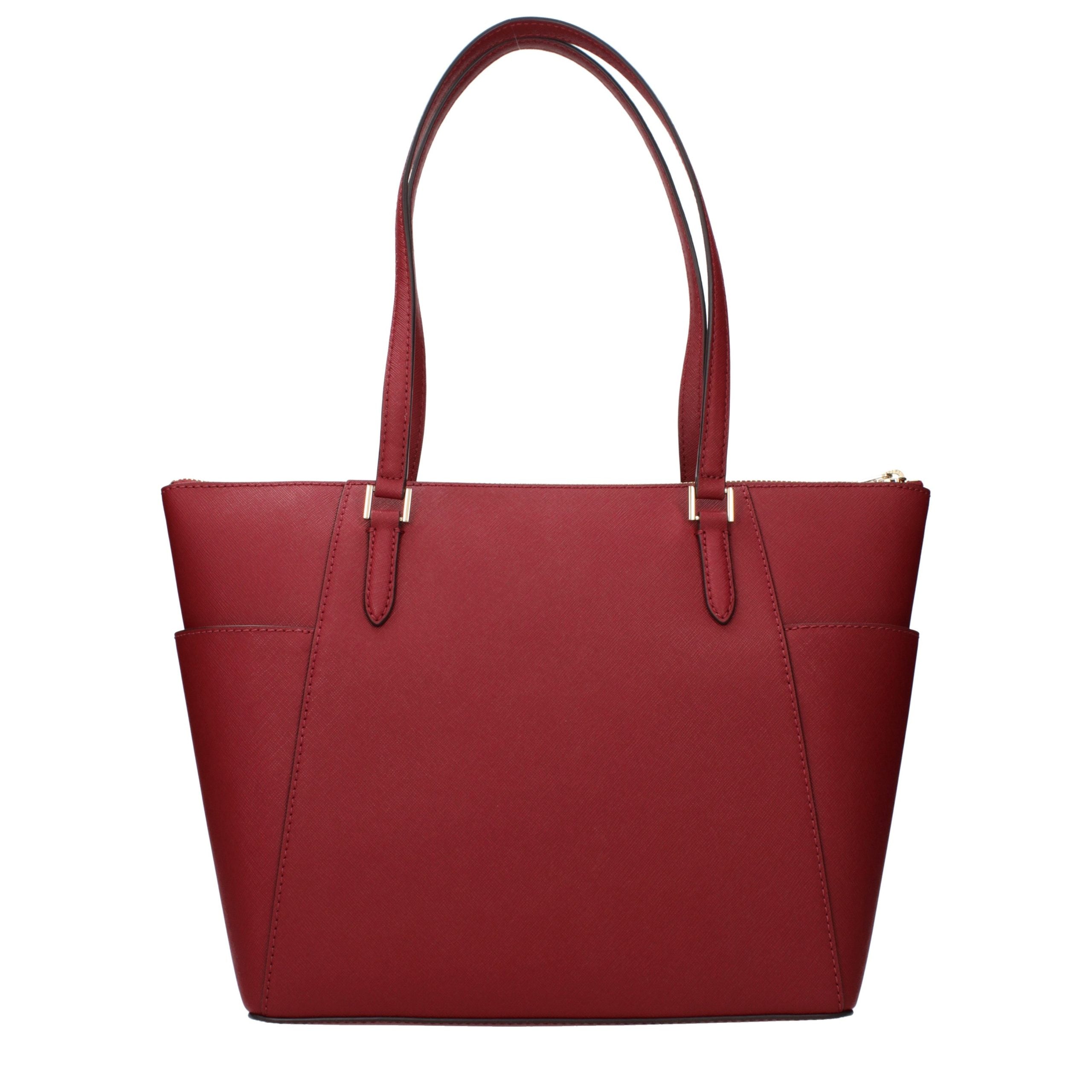 Sac à main en cuir rouge Michael Kors