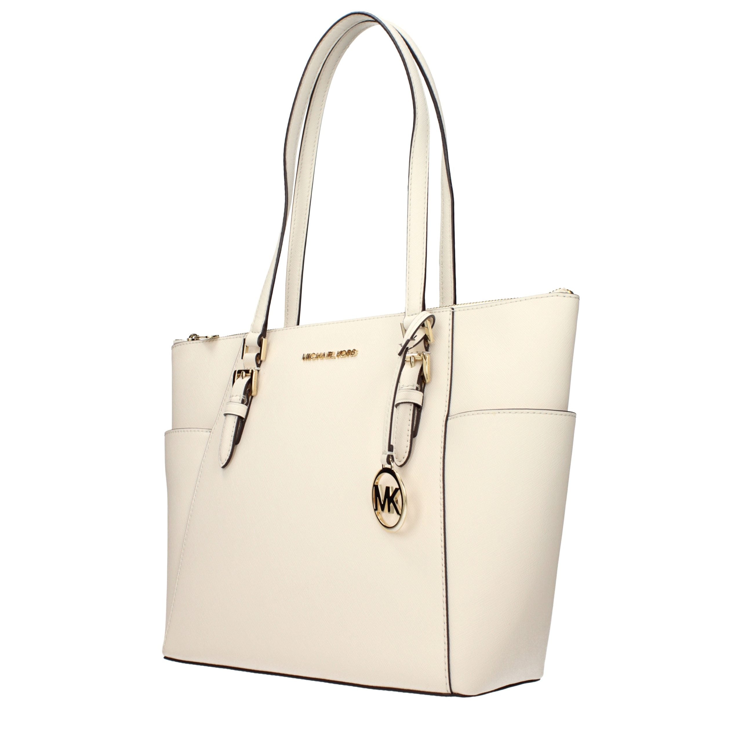 Sac à main en cuir beige Michael Kors