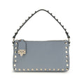 Valentino Garavani blue calf leather Bos Taurus shoulder bag