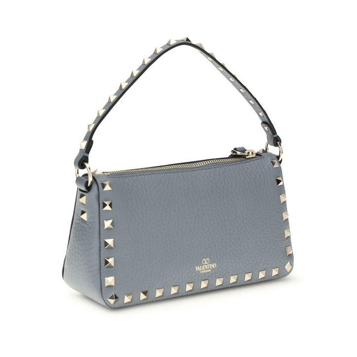 Valentino Garavani blue calf leather Bos Taurus shoulder bag