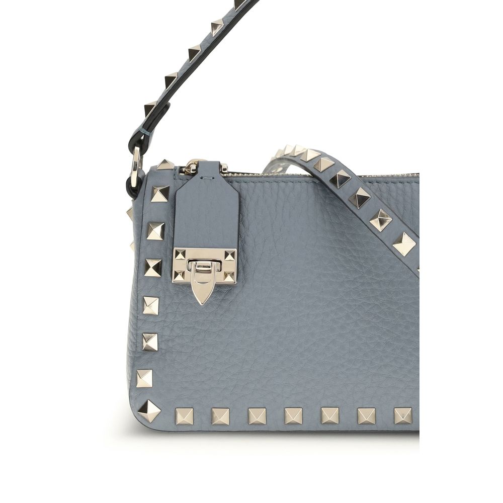 Valentino Garavani blue calf leather Bos Taurus shoulder bag