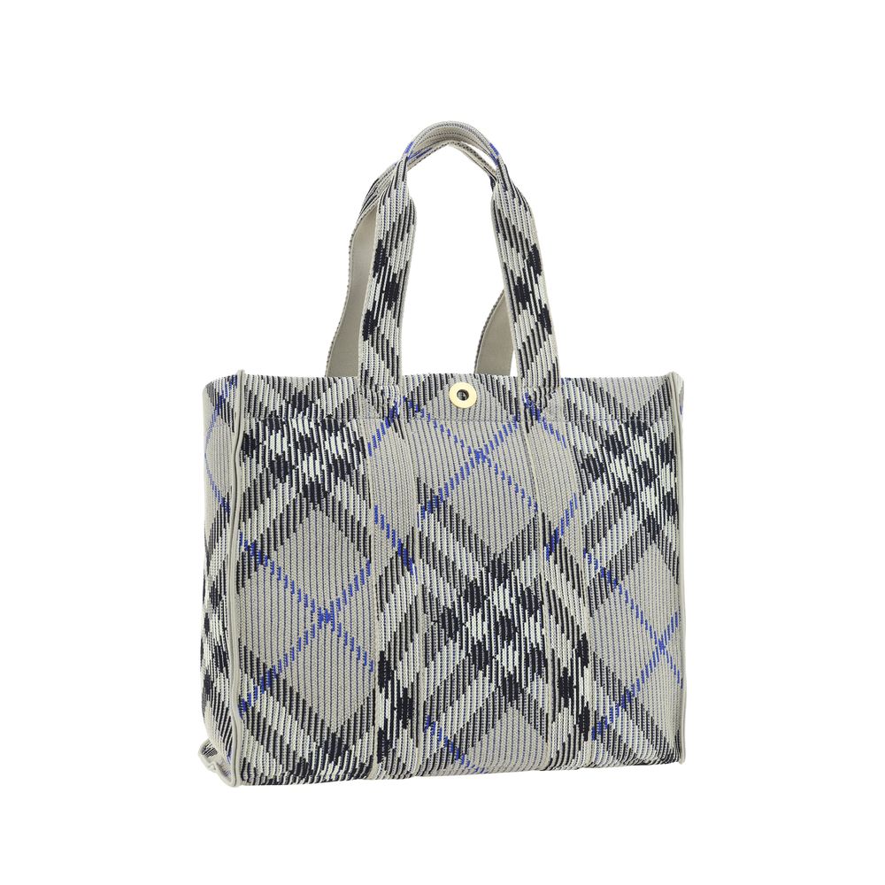 Cabas en tissu gris Burberry