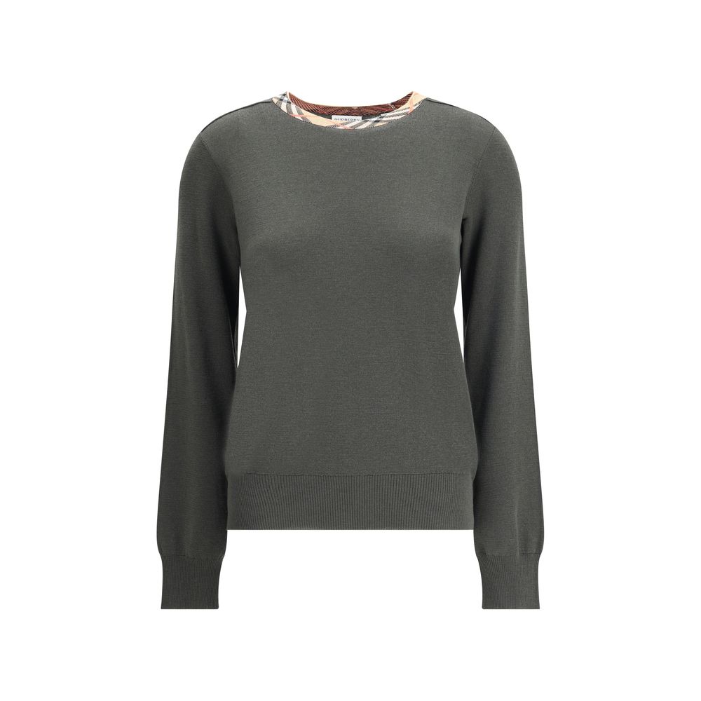 Sweat bicolore en coton Burberry