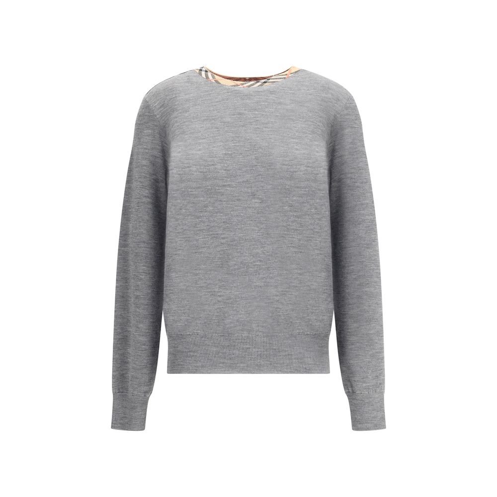 Sweat gris en coton Burberry