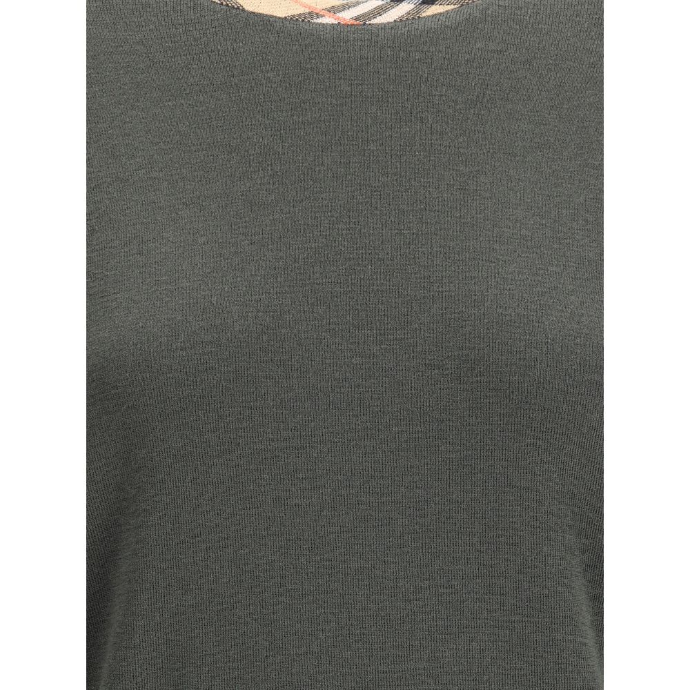 Sweat bicolore en coton Burberry