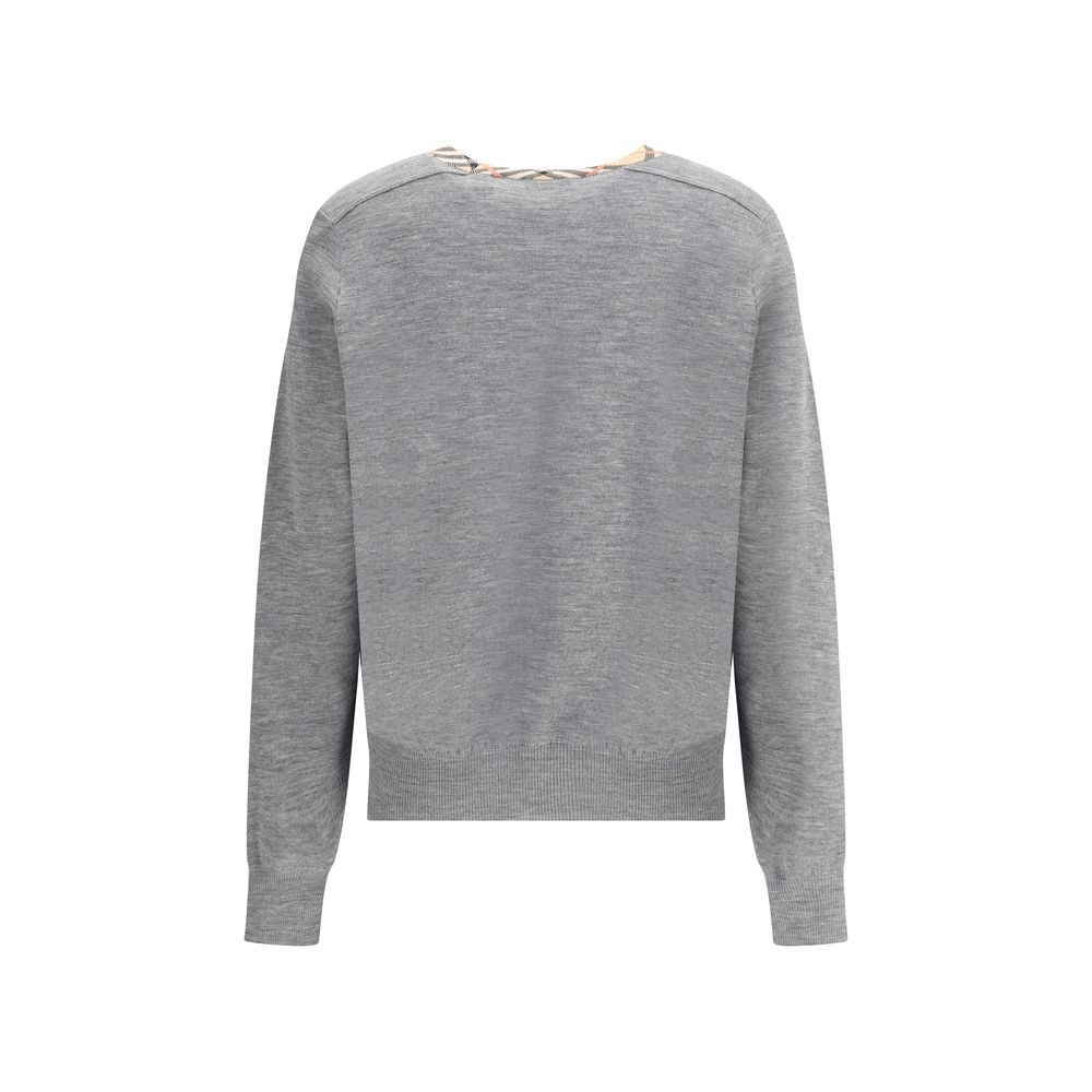 Sweat gris en coton Burberry
