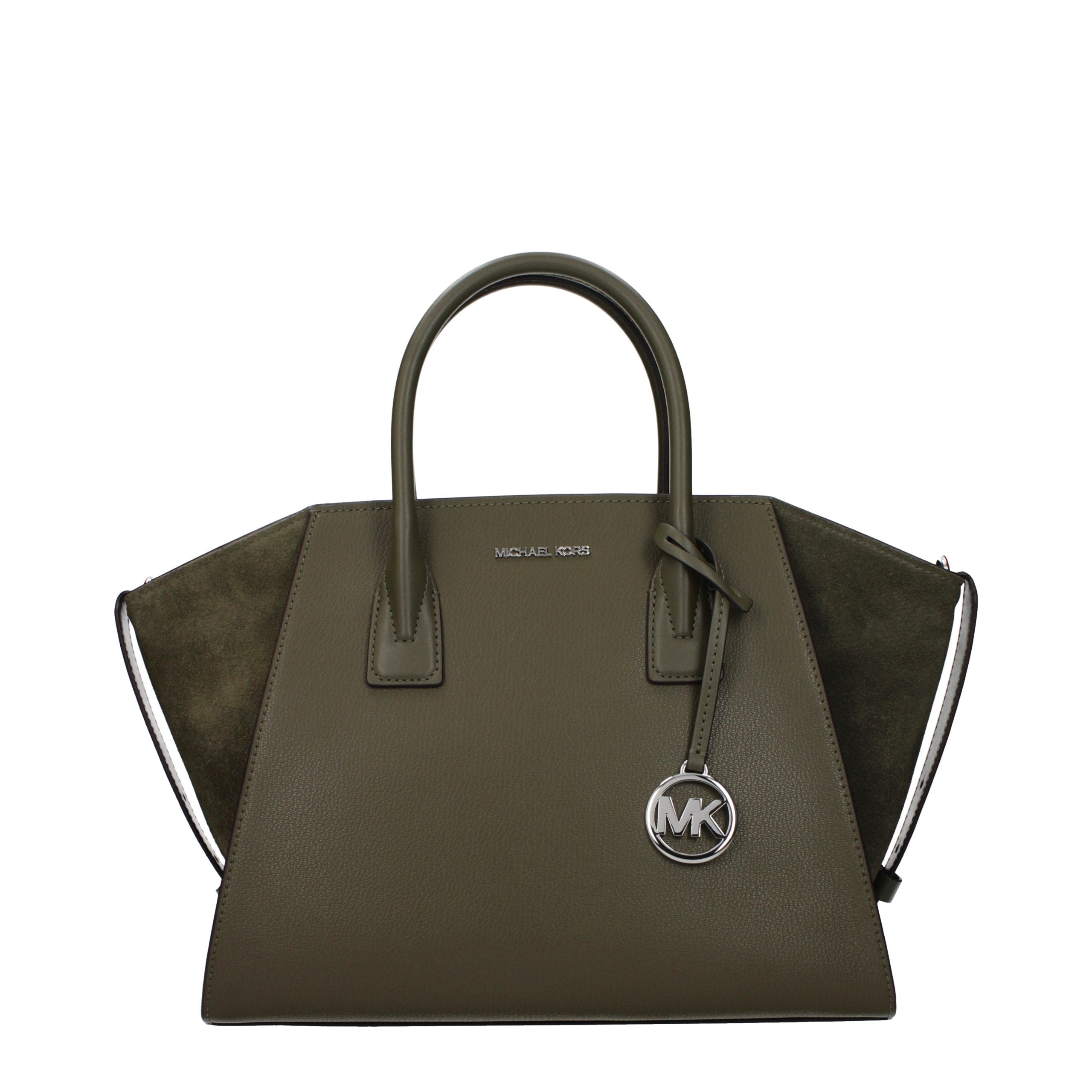 Sac à main en cuir vert Michael Kors