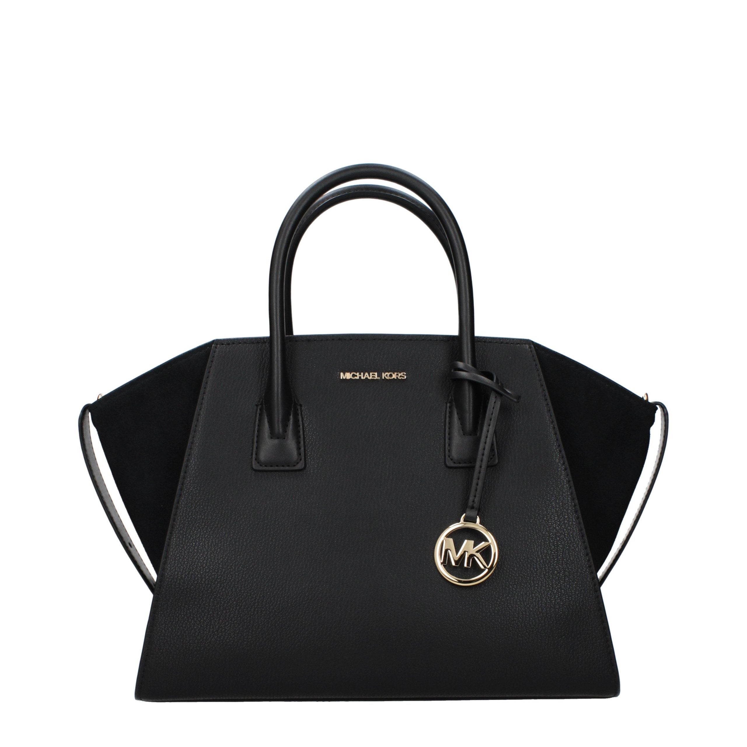 Sac à main en cuir noir Michael Kors