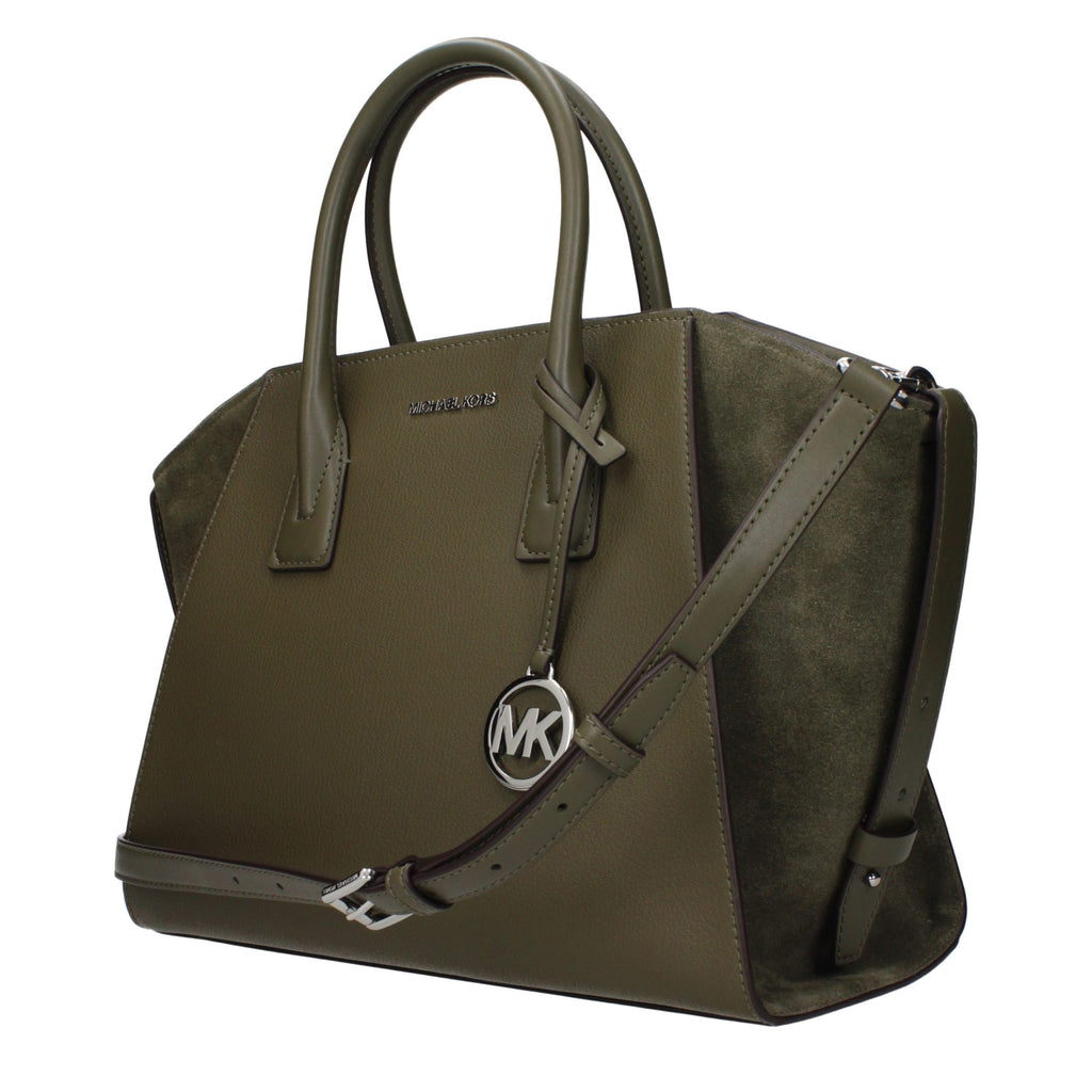 Sac à main en cuir vert Michael Kors