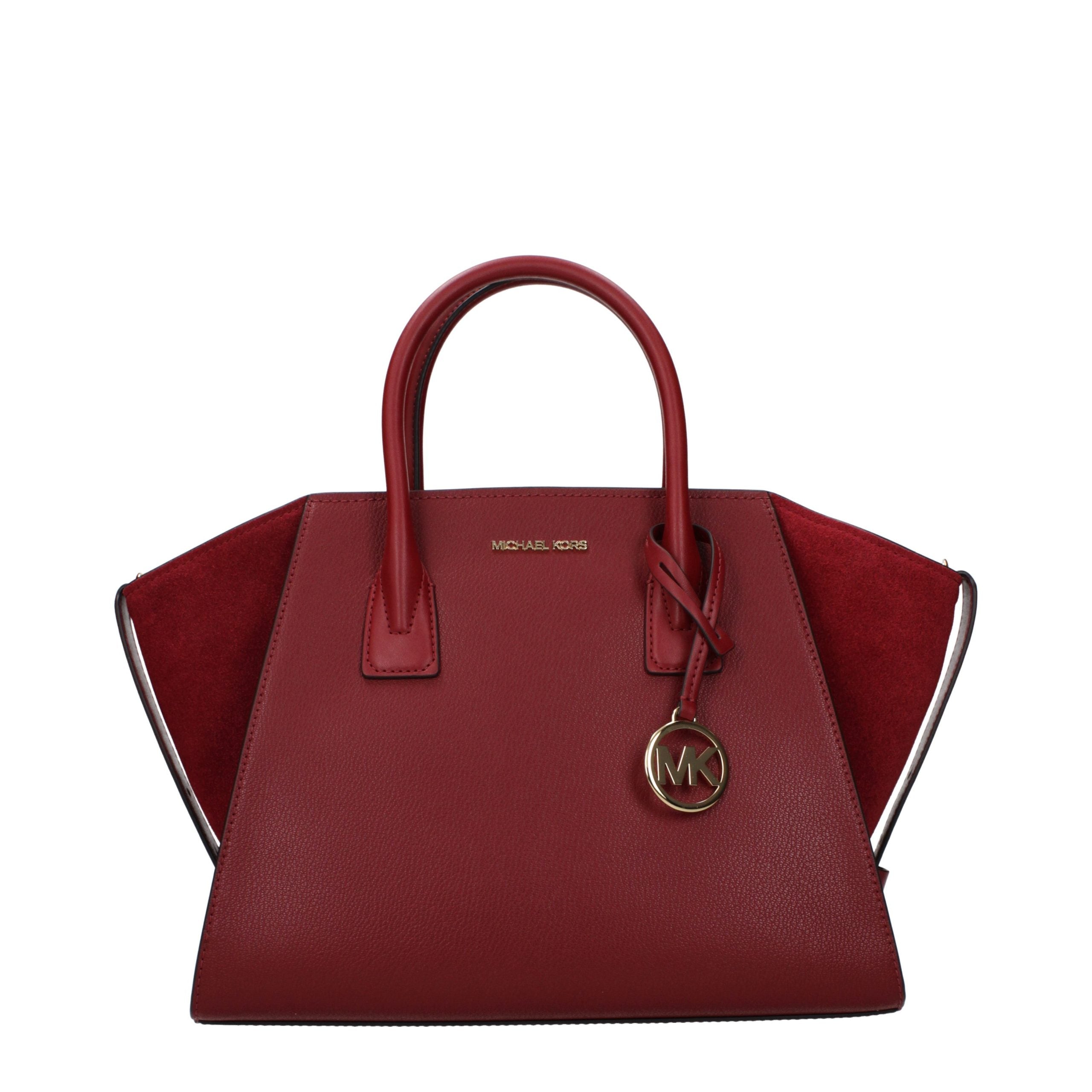 Sac à main en cuir rouge Michael Kors