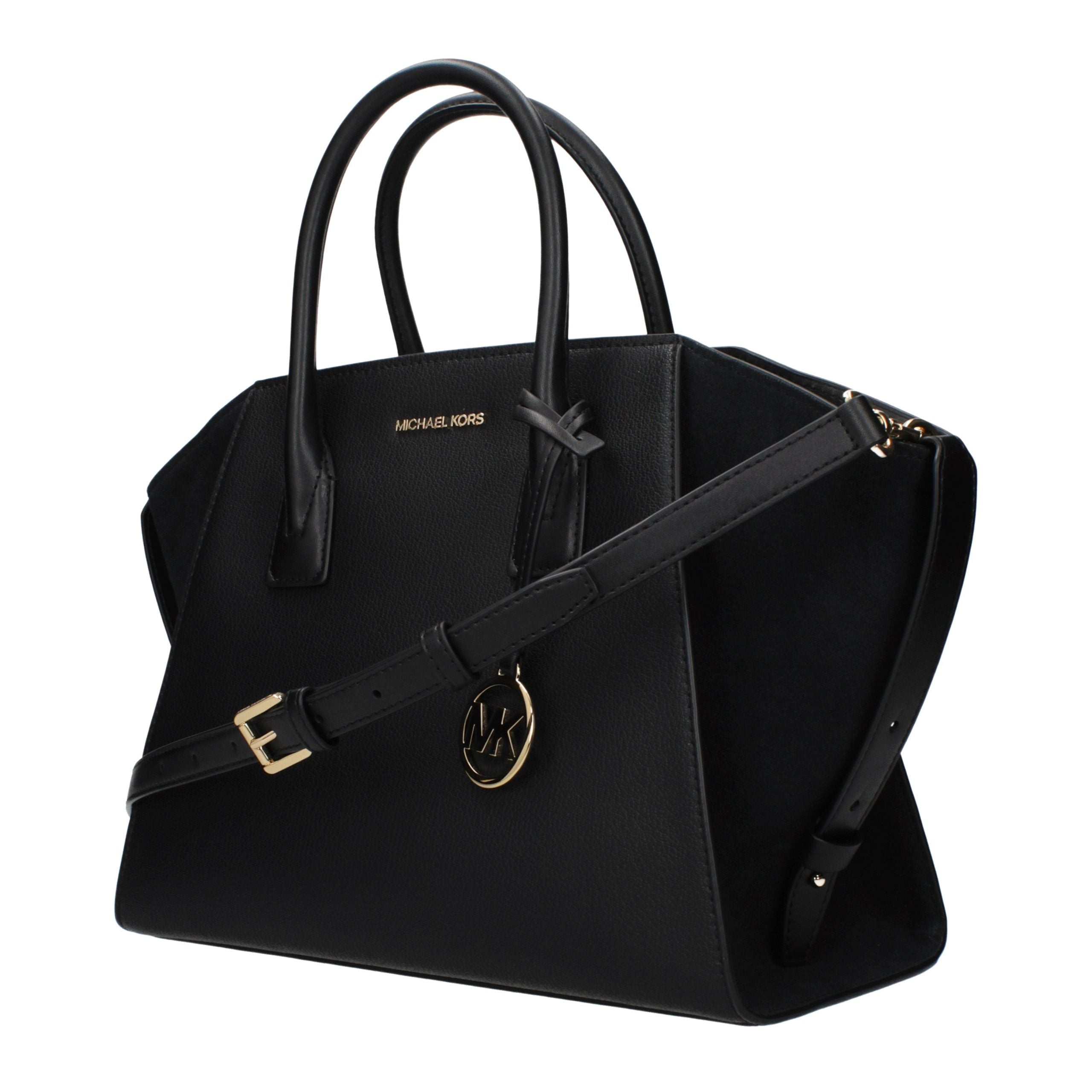 Sac à main en cuir noir Michael Kors