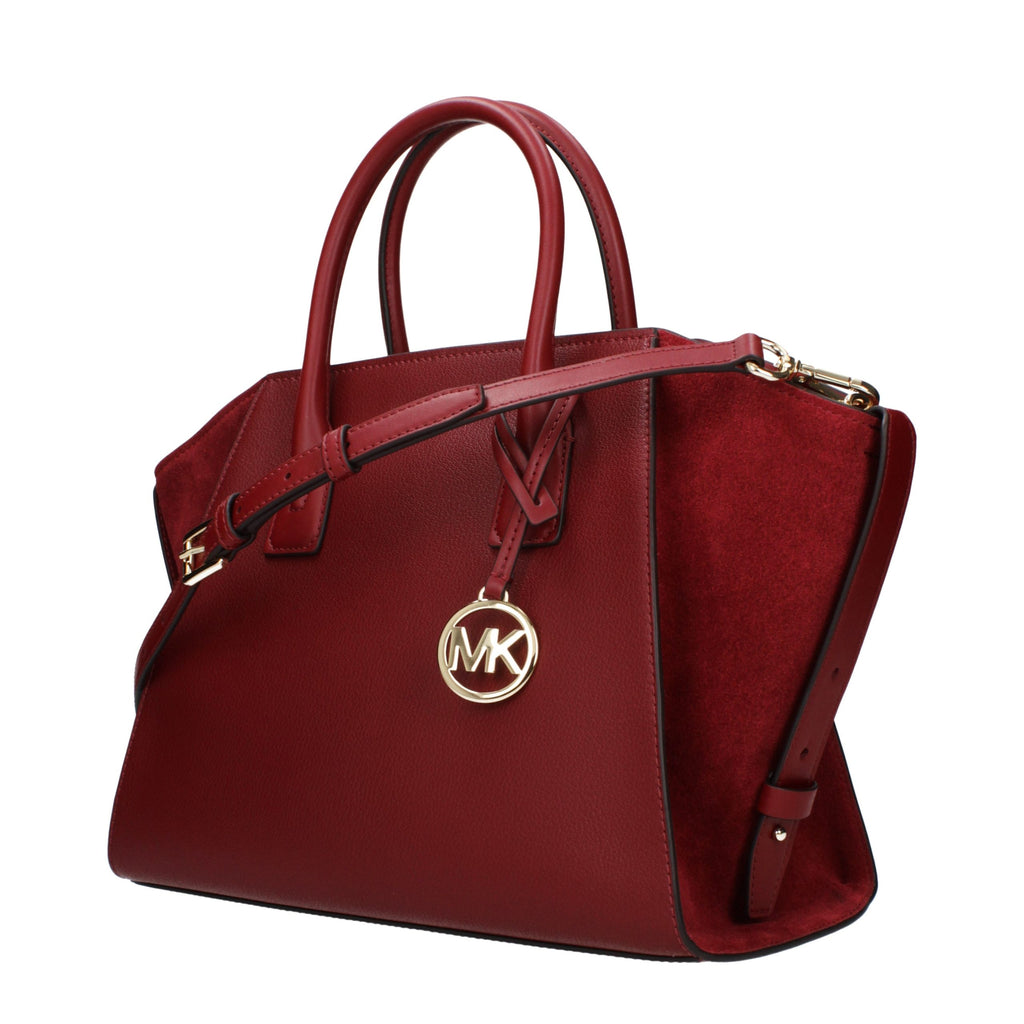 Sac à main en cuir rouge Michael Kors