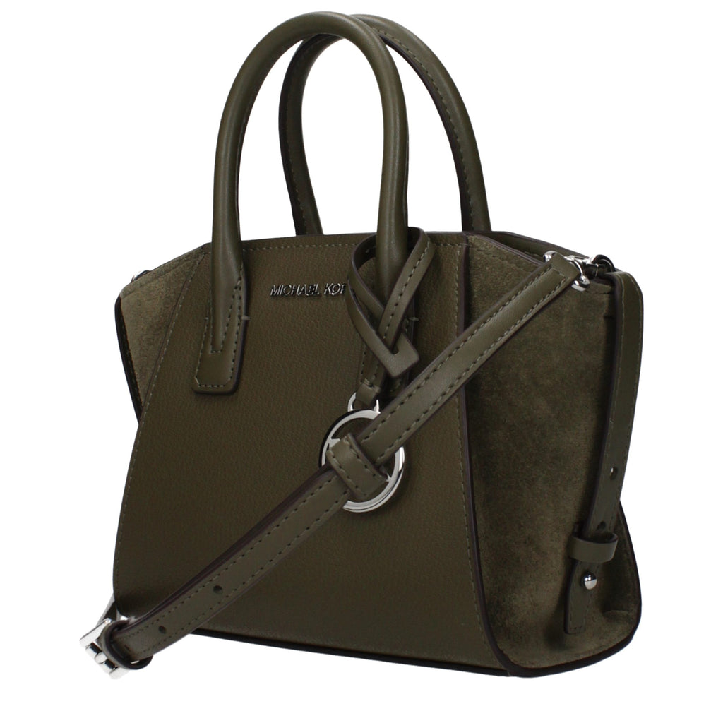 Sac à main en cuir vert Michael Kors