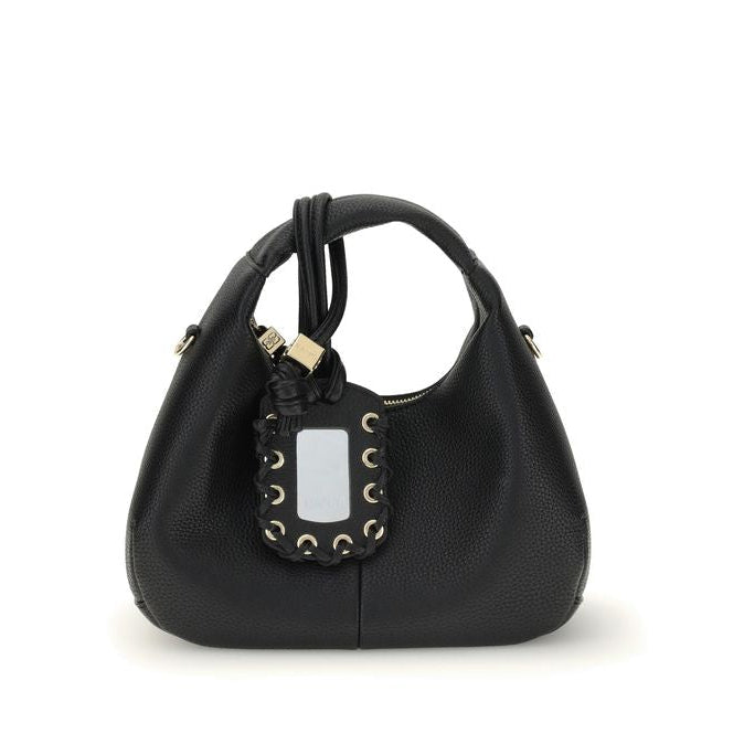 Black Recycled Polyester Handbag Ganni