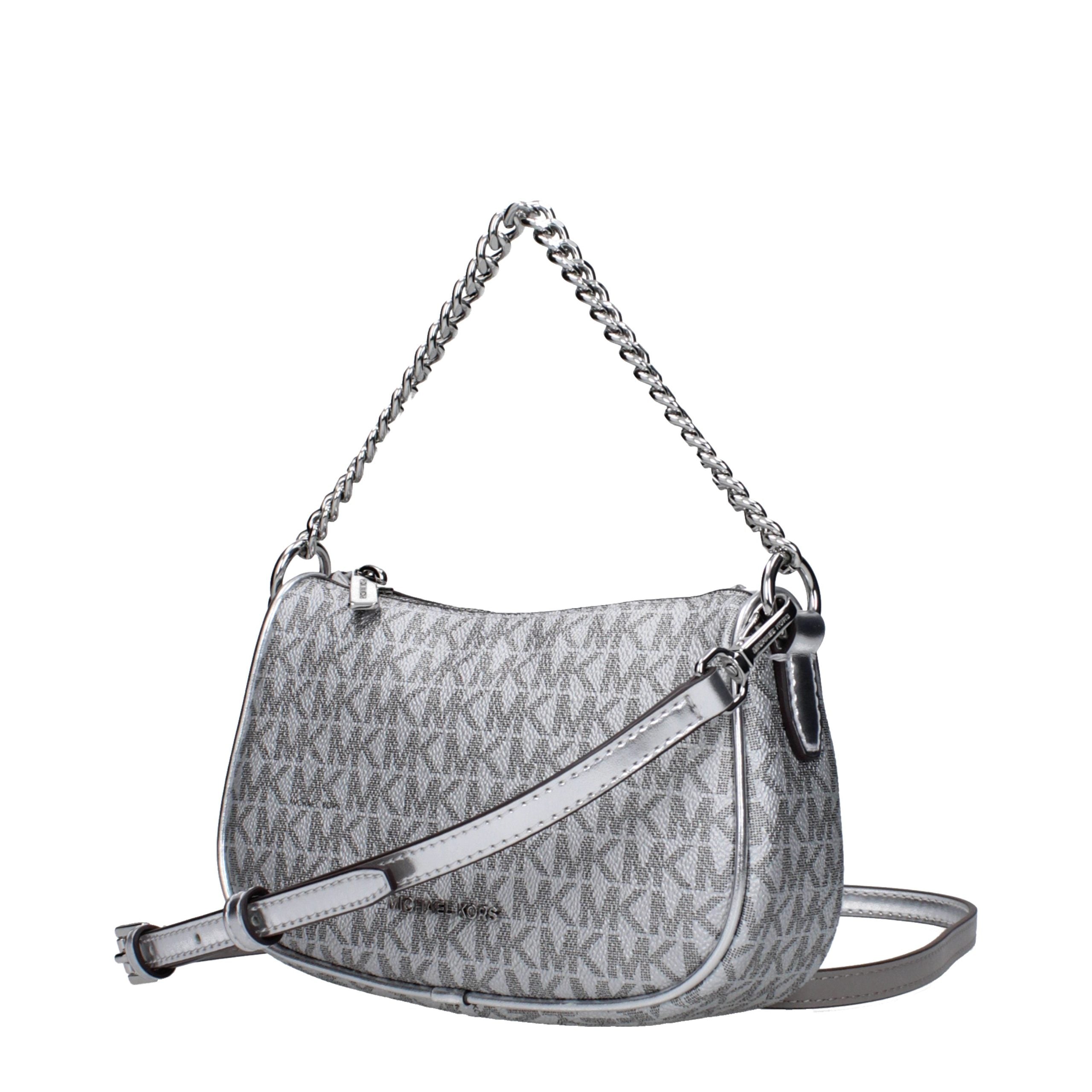 Sac bandoulière en tissu gris Michael Kors