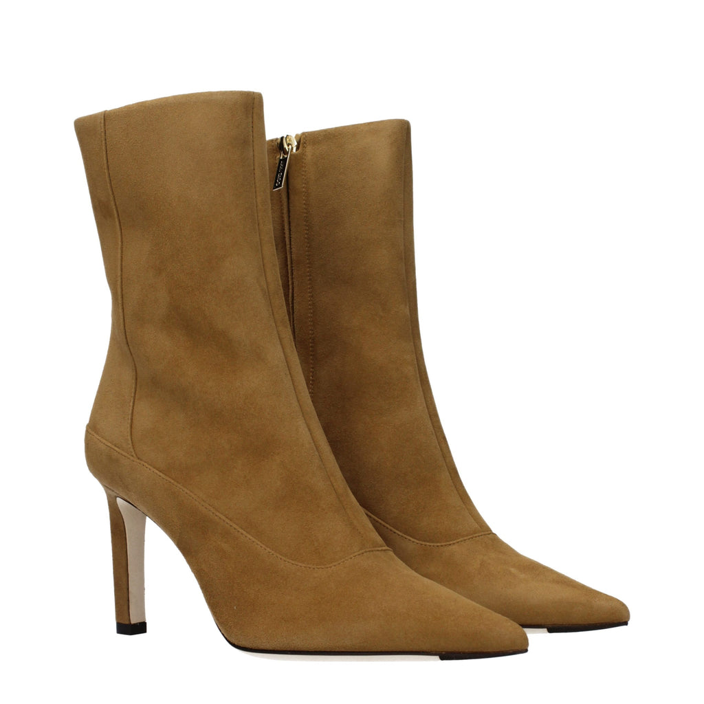 Bottines en cuir marron Jimmy Choo