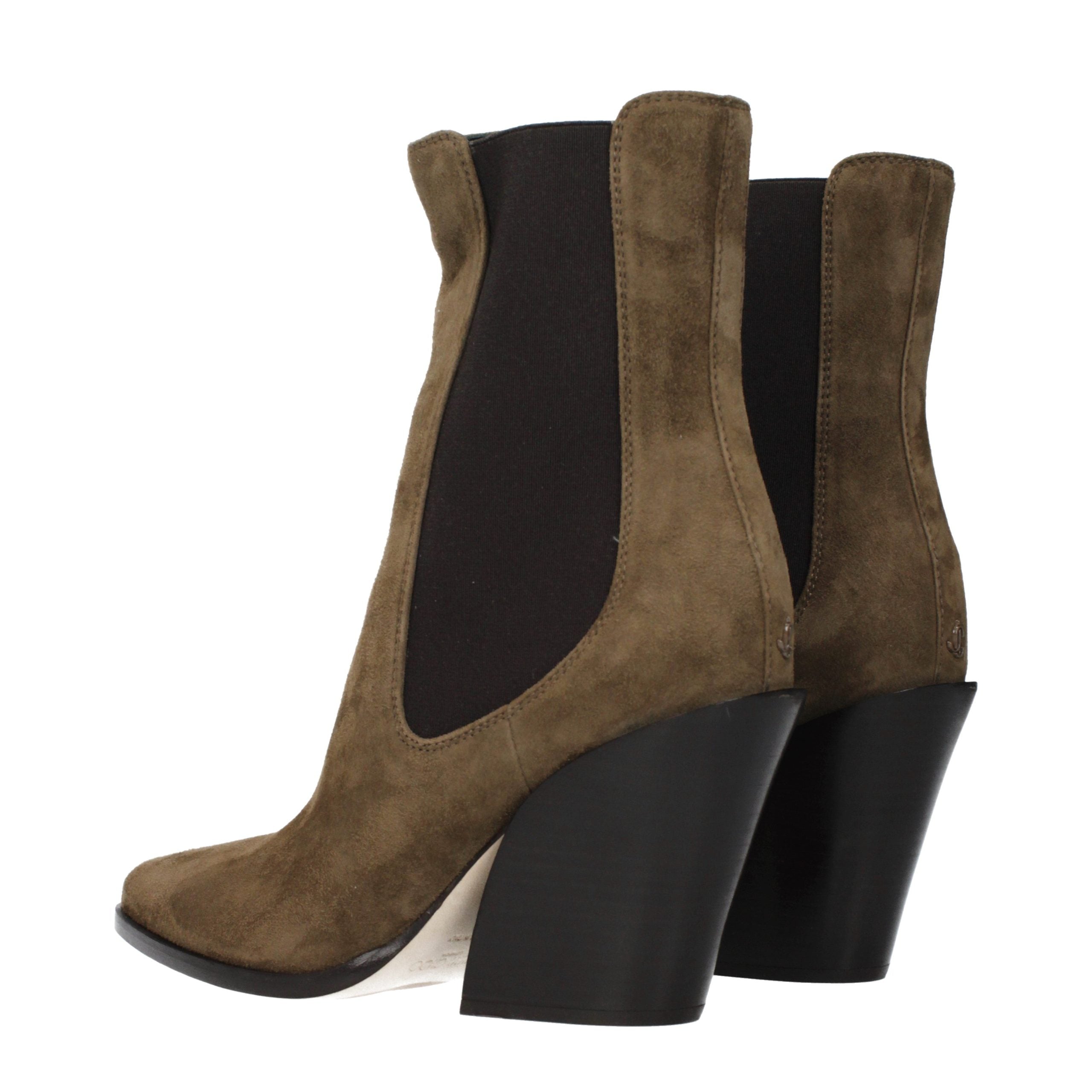 Bottines en cuir marron Jimmy Choo