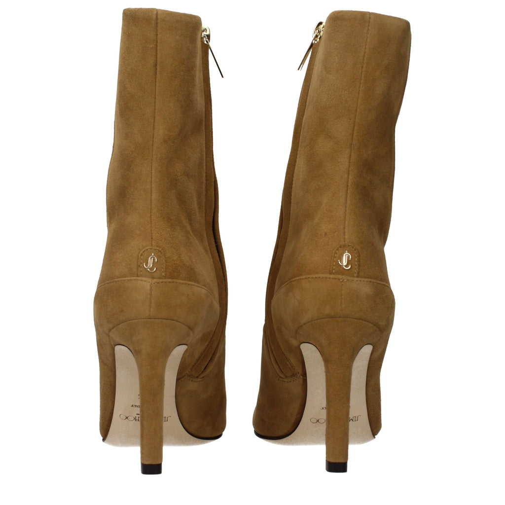 Bottines en cuir marron Jimmy Choo