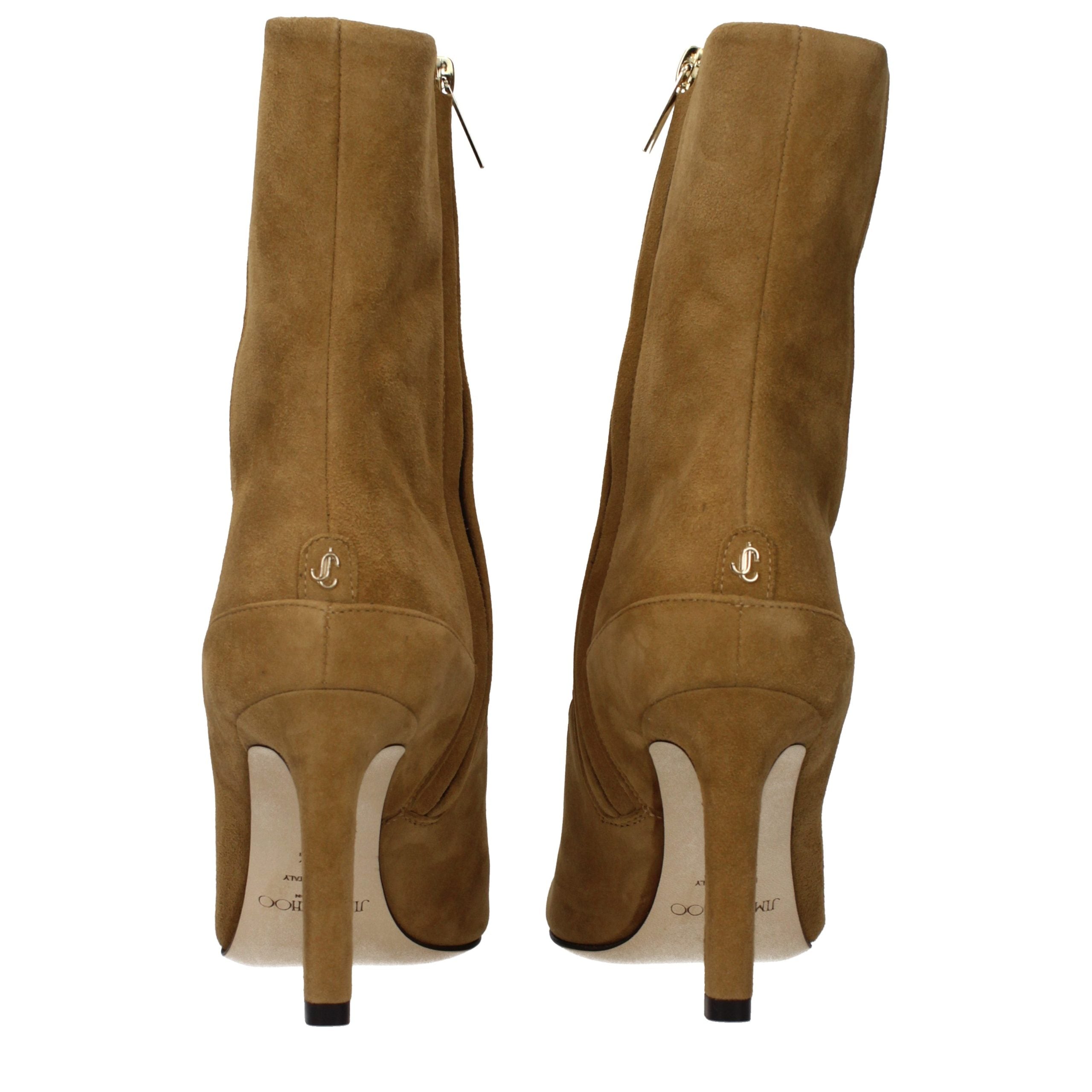 Bottines en cuir marron Jimmy Choo
