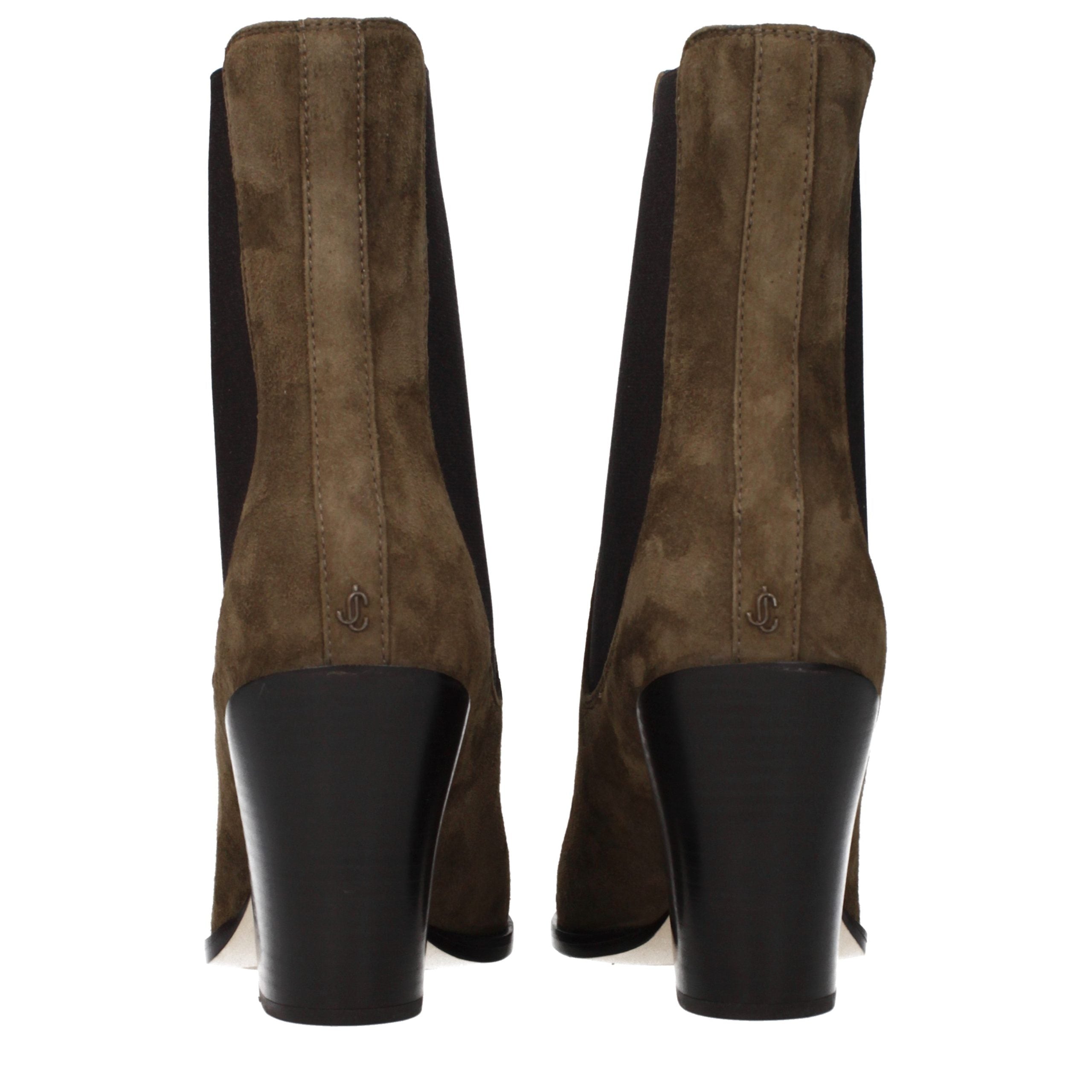 Bottines en cuir marron Jimmy Choo