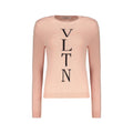 Sweat manche longue rose en angora Valentino