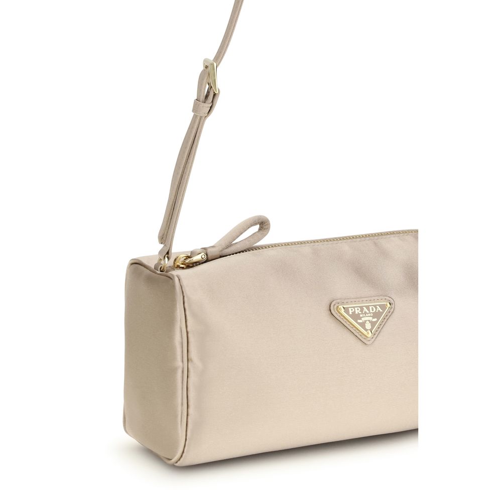 Sac bandoulière en soie Prada