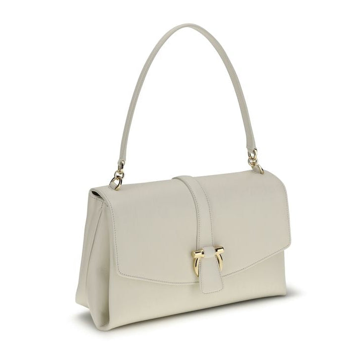 Sac bandoulière Bos Taurus en cuir de veau blanc Ferragamo