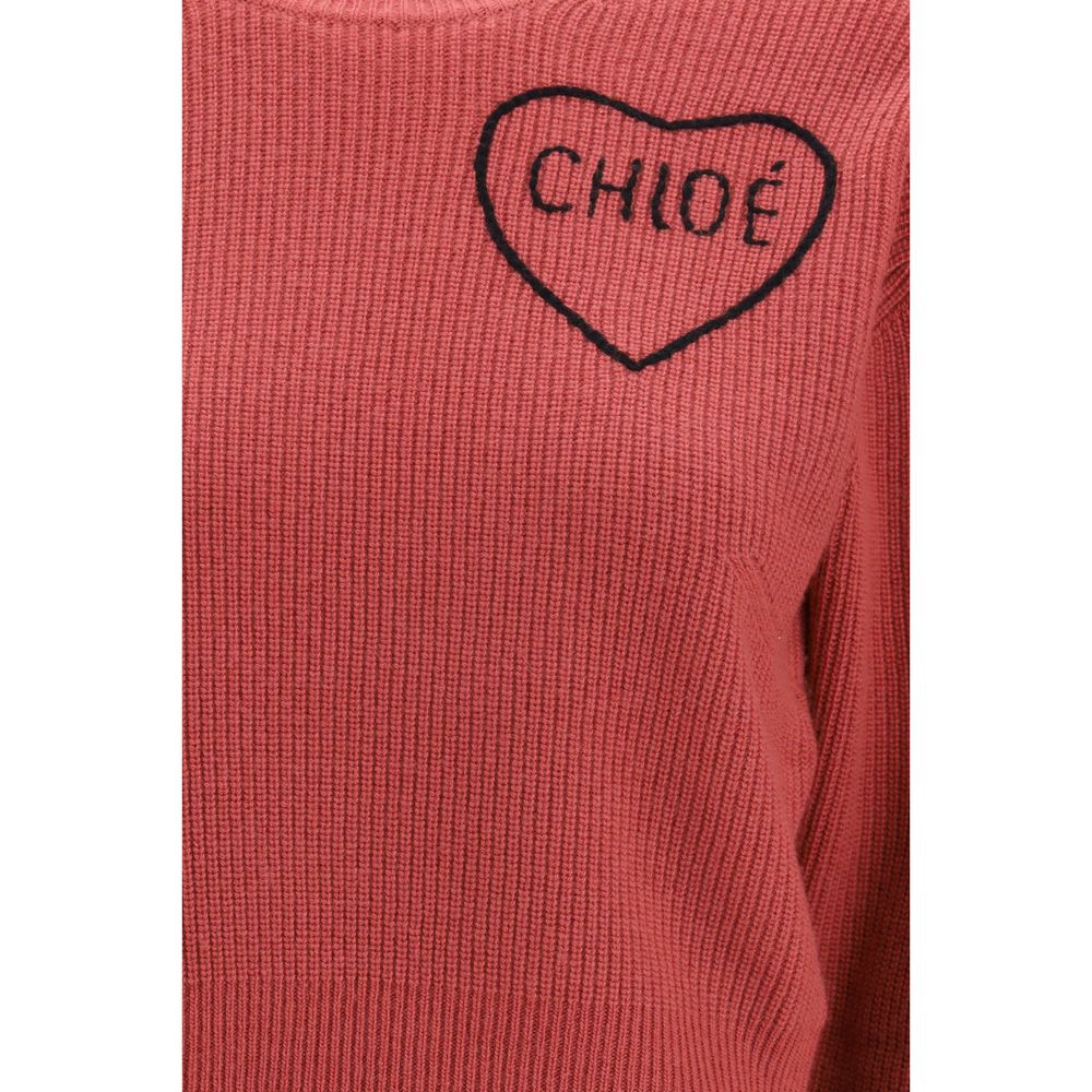 Pull en laine rouge Chloé