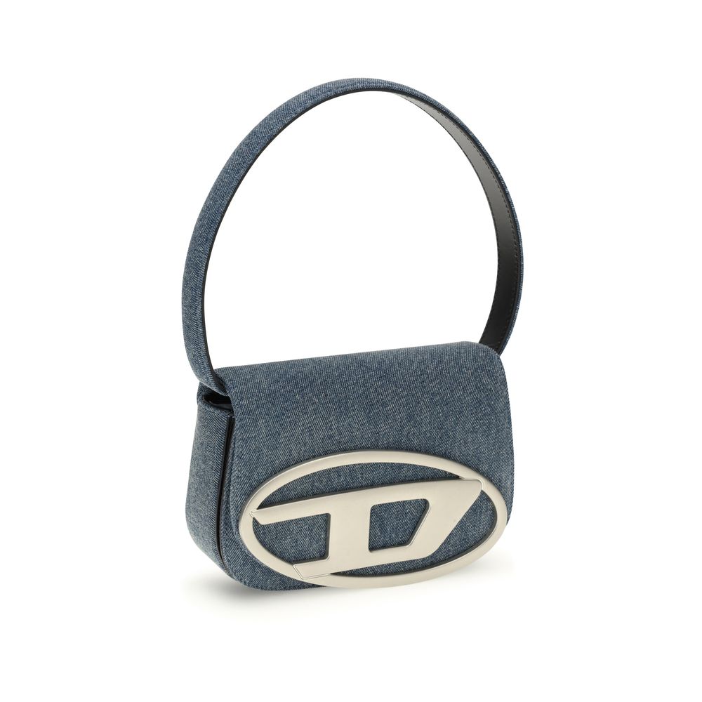 Sac bandoulière en coton bleu Diesel