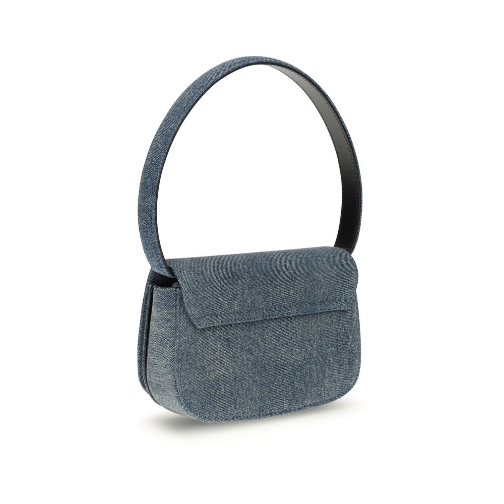 Sac bandoulière en coton bleu Diesel