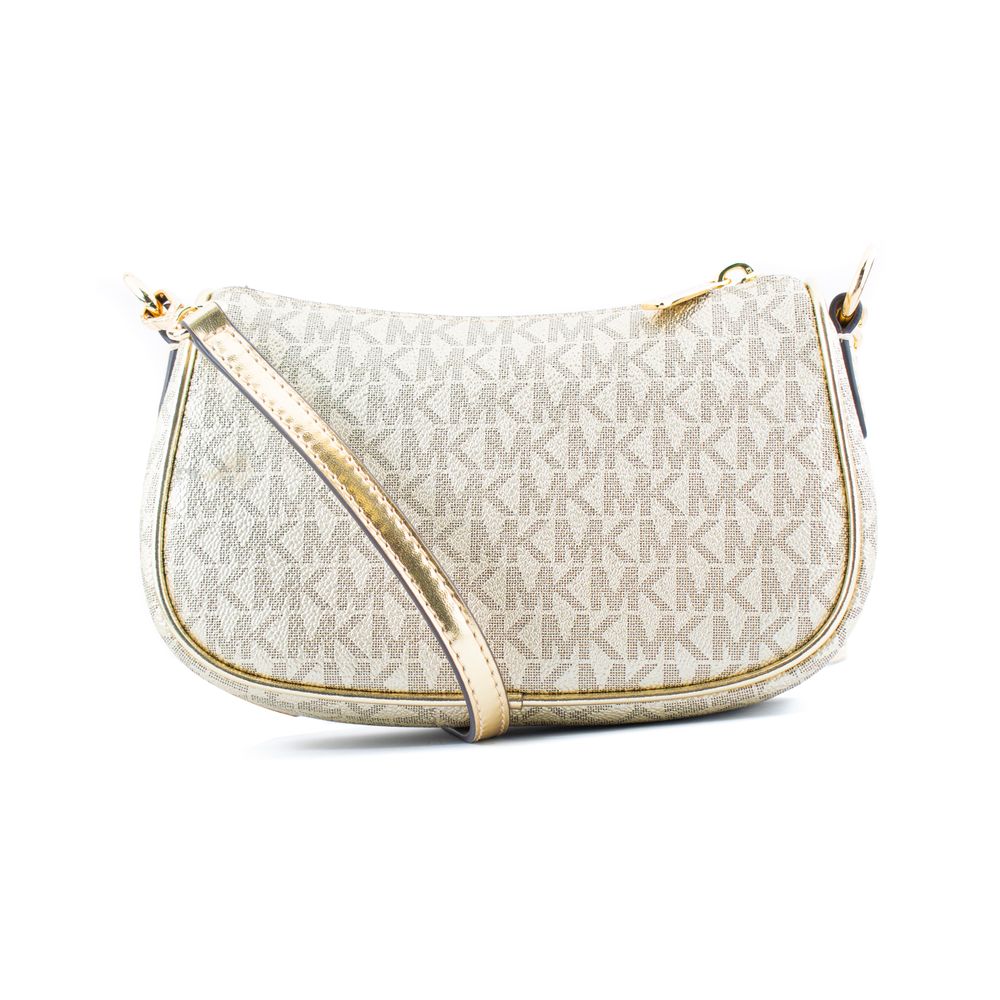 Sac bandoulière en toile dorée Michael Kors