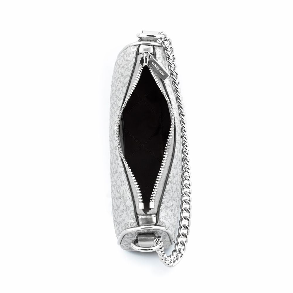 Sac bandoulière en toile grise Michael Kors