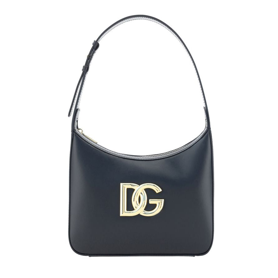 Sac bandoulière Bos Taurus en cuir de veau noir Dolce&Gabbana