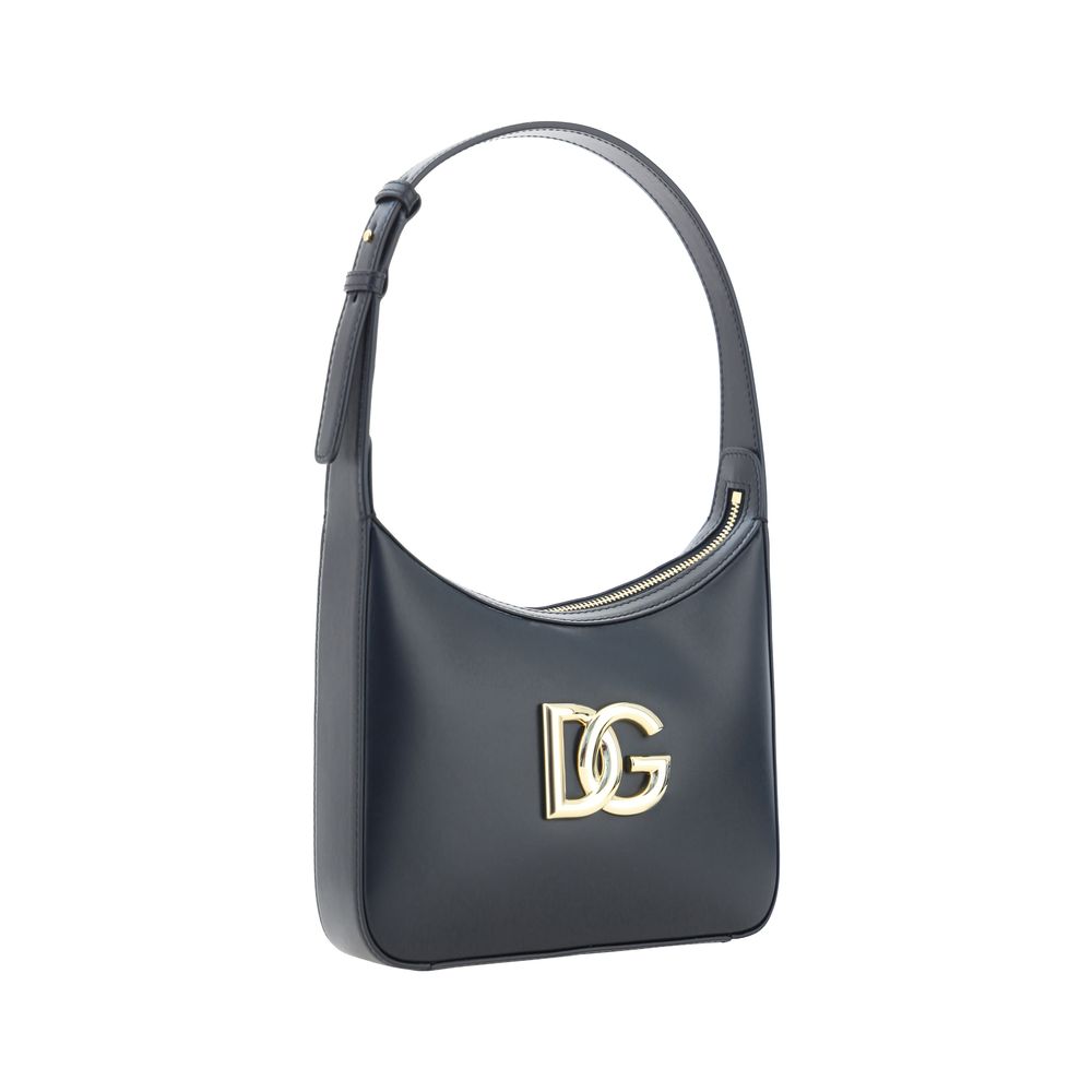 Sac bandoulière Bos Taurus en cuir de veau noir Dolce&Gabbana
