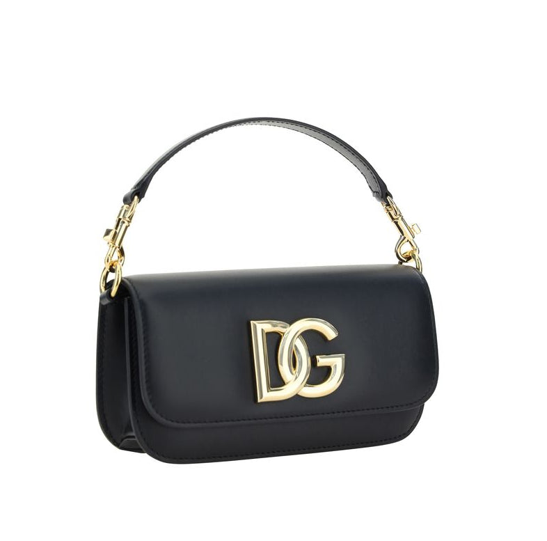 Sac à main Bos Taurus en cuir de veau noir Dolce&Gabbana
