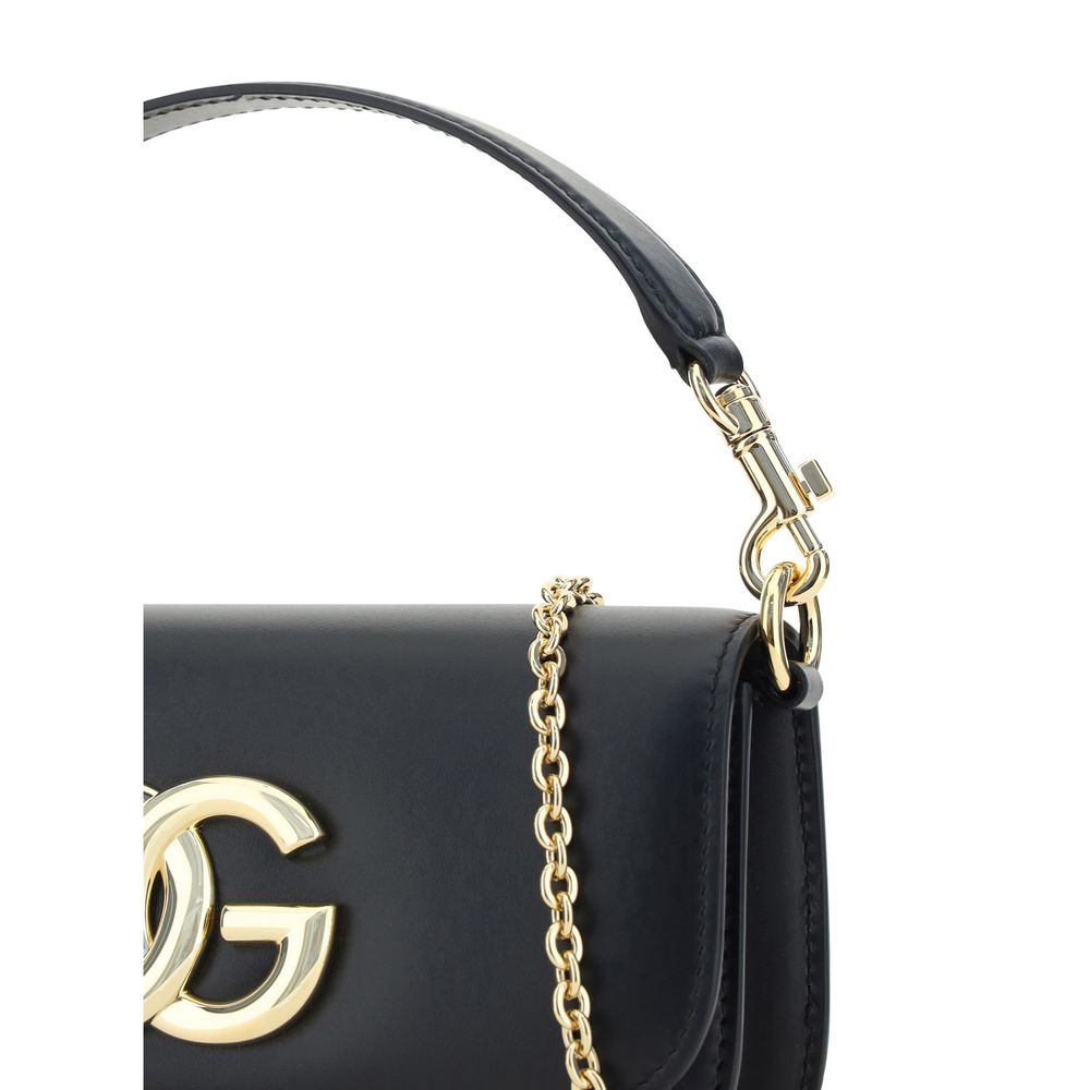 Sac à main Bos Taurus en cuir de veau noir Dolce&Gabbana