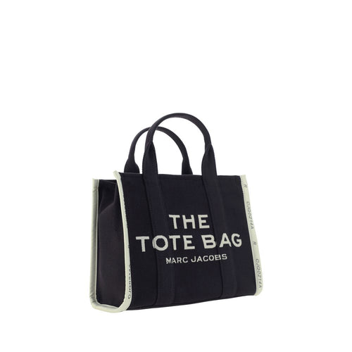 Bolso tote de algodón negro Marc Jacobs