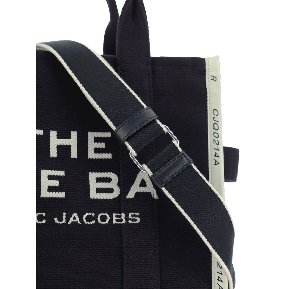 Cabas en coton noir Marc Jacobs