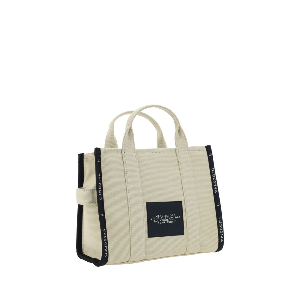 Cabas en coton beige Marc Jacobs