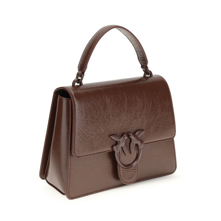 Sac à main Ovis Bélier en agneau marron Pinko