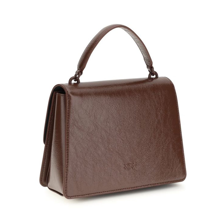 Sac à main Ovis Bélier en agneau marron Pinko