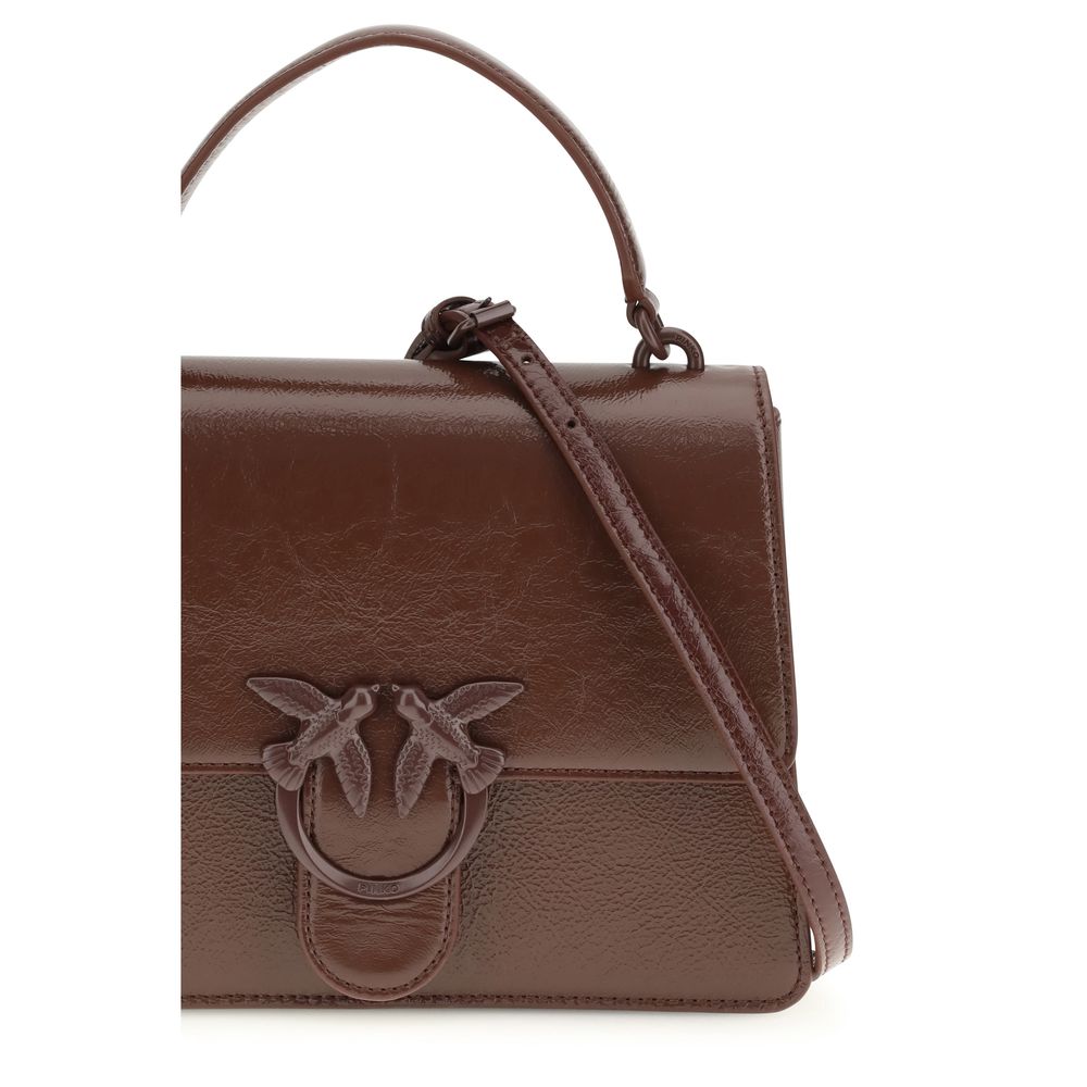 Sac à main Ovis Bélier en agneau marron Pinko
