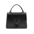Sac à main en cuir de chèvre noir Pinko