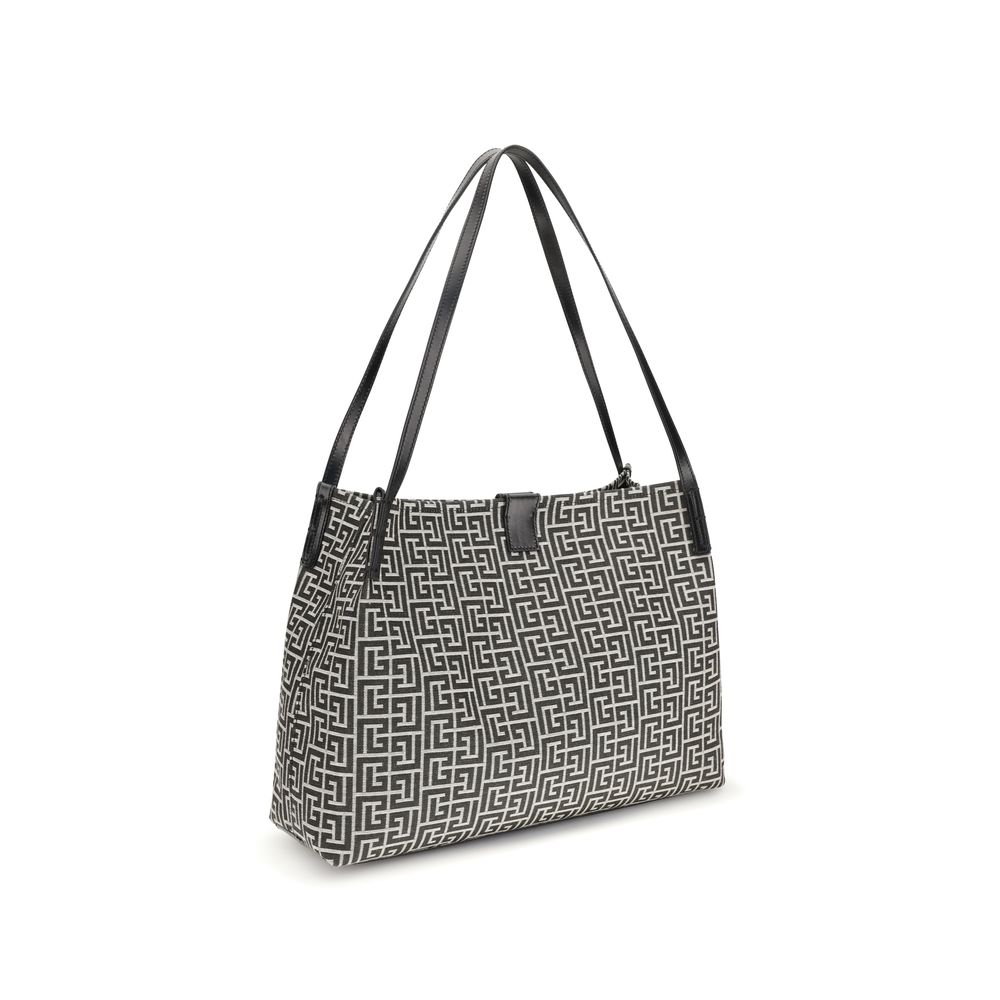 Black cotton Balmain tote bag