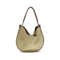 Sac bandoulière Bos Taurus en cuir de veau beige Isabel Marant