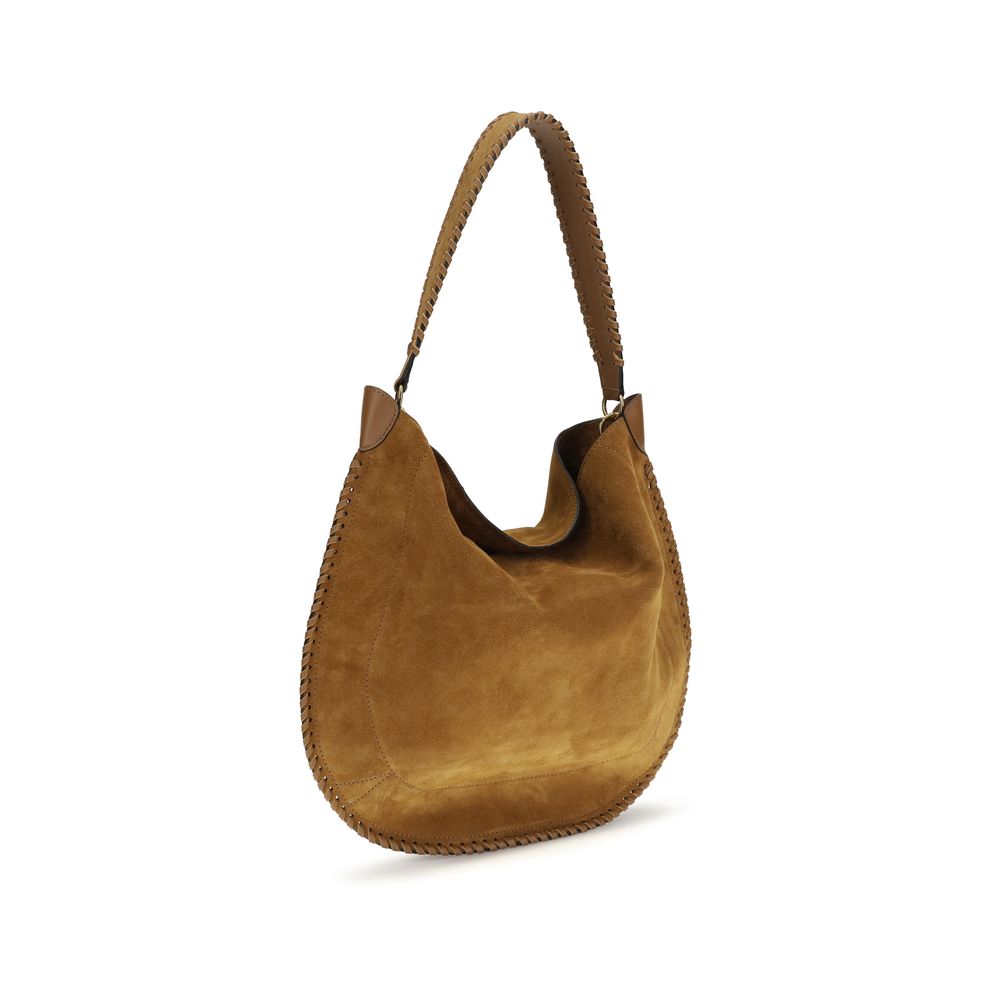 Sac bandoulière Bos Taurus en cuir de veau marron Isabel Marant