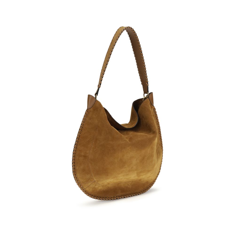 Sac bandoulière Bos Taurus en cuir de veau marron Isabel Marant