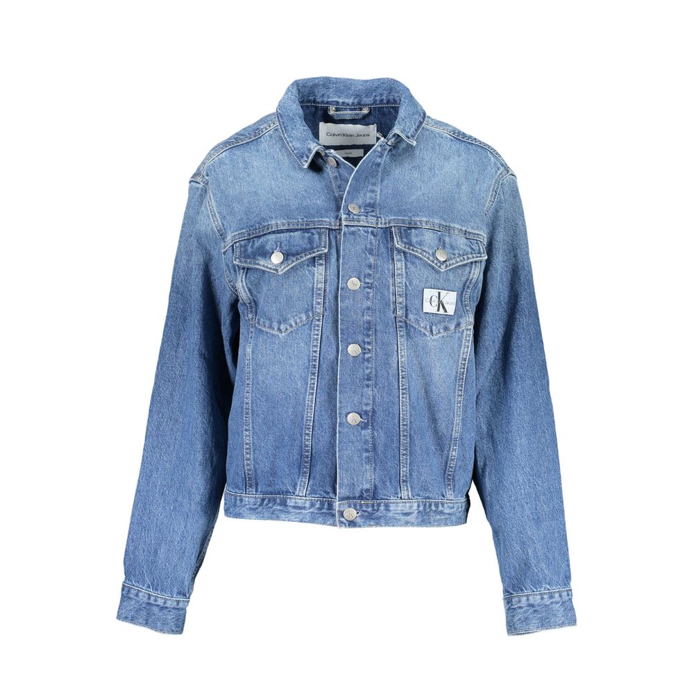 Veste en coton bleu clair Calvin Klein